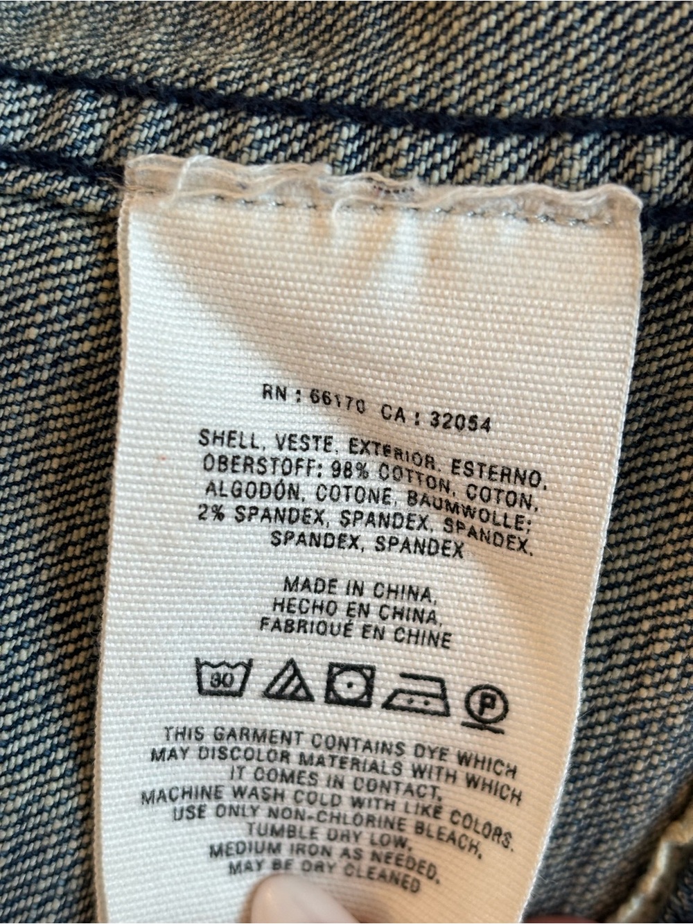 Pilcro Faded Blue Denim Jacket - Women's  Size Small - Picture 6 of 6